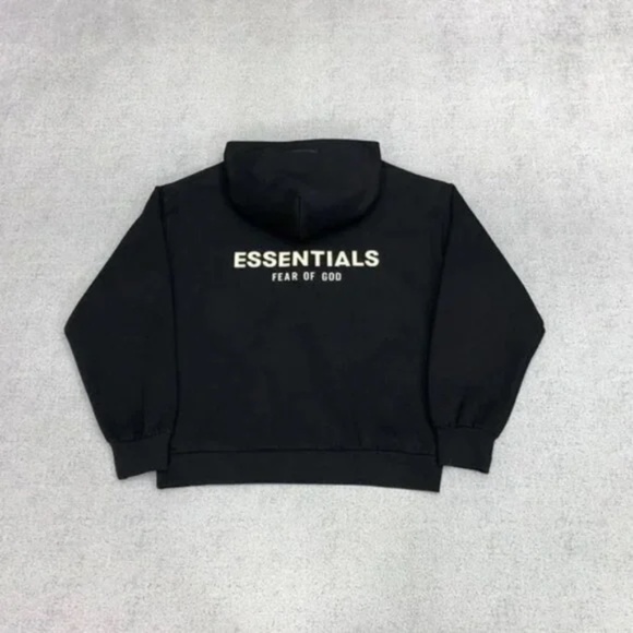 Essentials Fear of God Hoodie Black XXLarge authenticity tag Inside - Picture 6 of 8